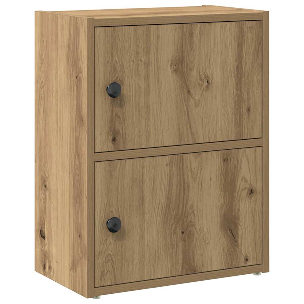 Boekenkast 40x24x52 cm bewerkt hout artisanaal eikenkleurig is nu te koop bij PeponiXL, paradijselijk wonen!