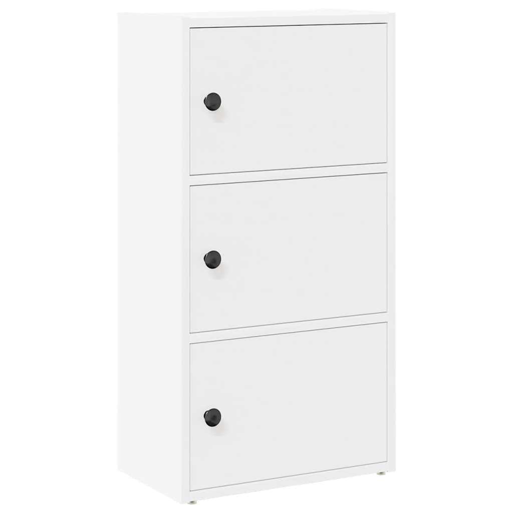 Boekenkast 40x24x77 cm bewerkt hout wit is nu te koop bij PeponiXL, paradijselijk wonen!