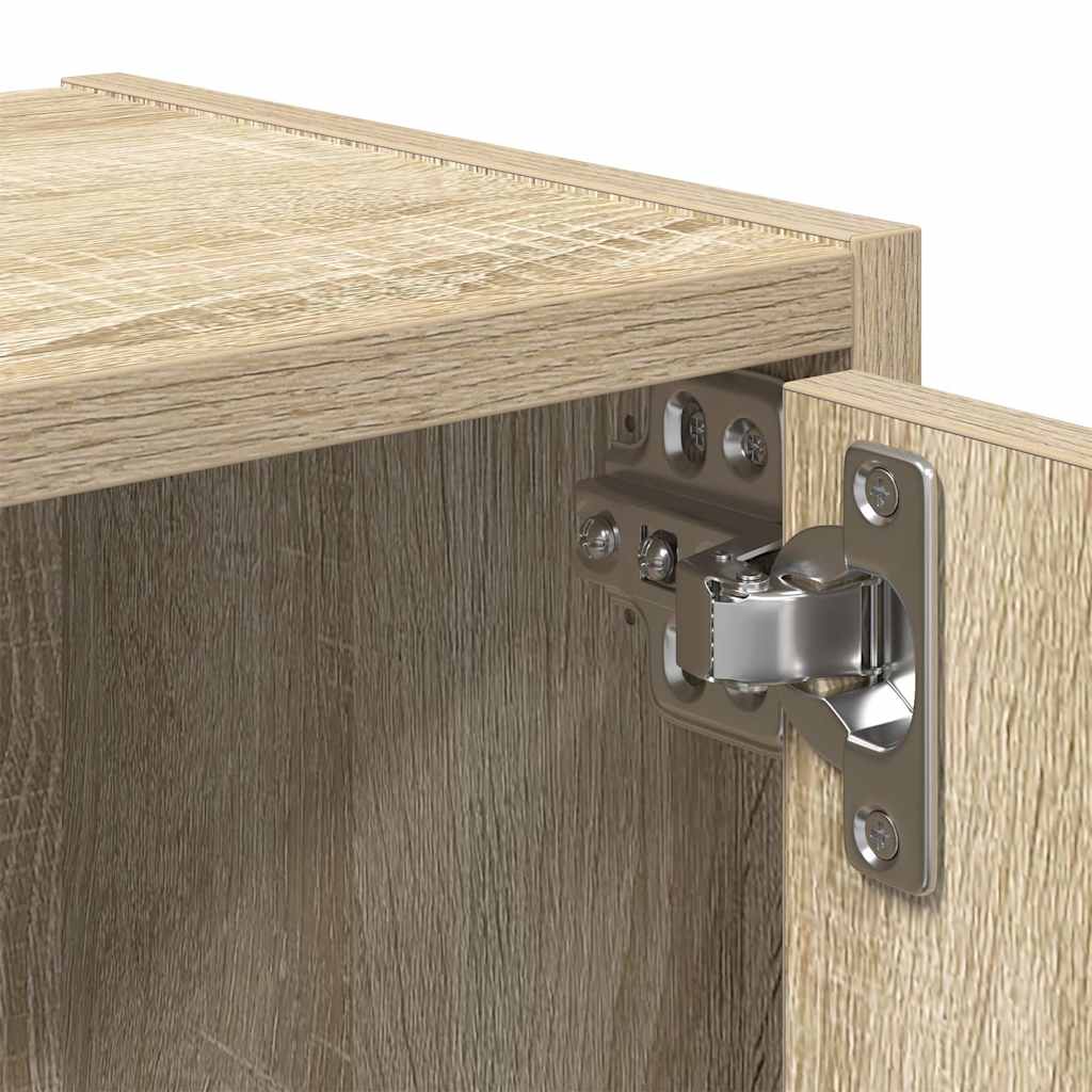 Boekenkast 40x24x77 cm bewerkt hout sonoma eikenkleurig is nu te koop bij PeponiXL, paradijselijk wonen!