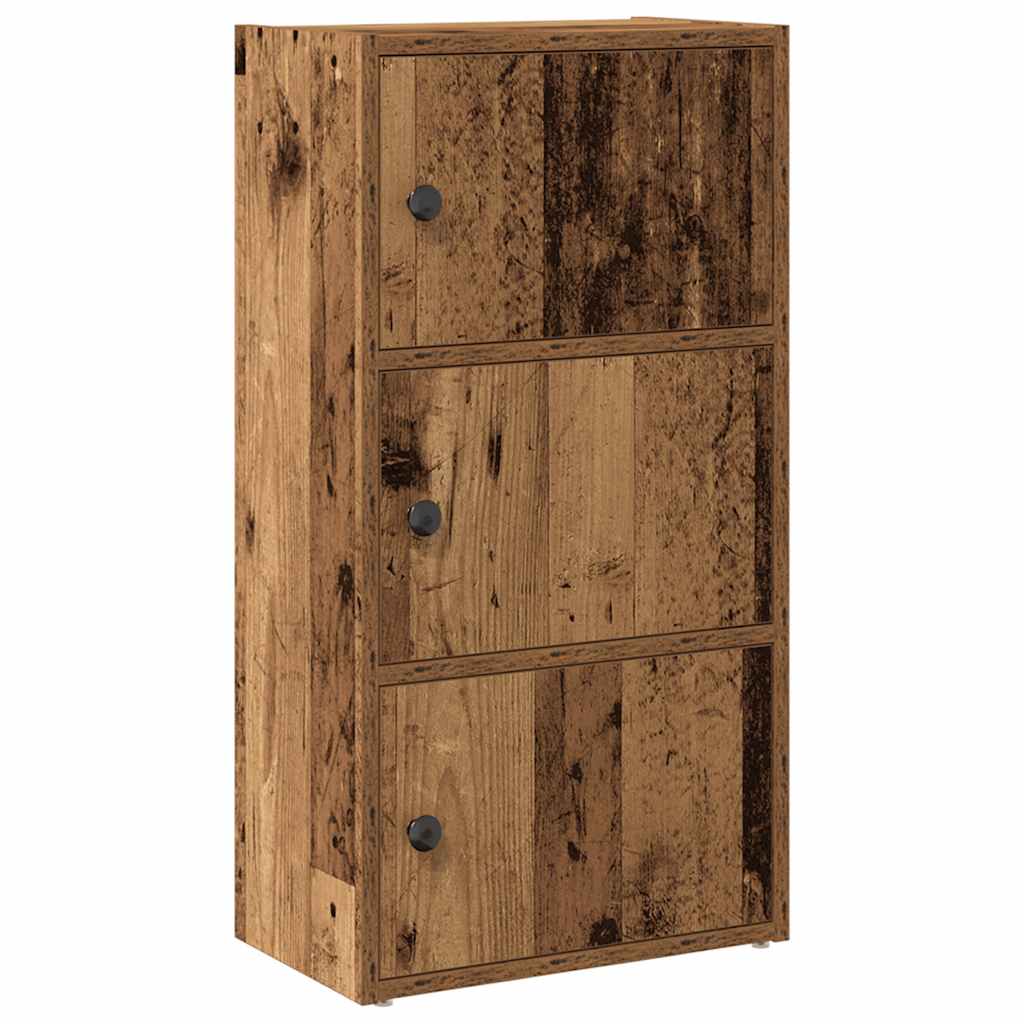 Boekenkast 40x24x77 cm bewerkt hout oud houtkleurig is nu te koop bij PeponiXL, paradijselijk wonen!