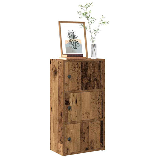 Boekenkast 40x24x77 cm bewerkt hout oud houtkleurig is nu te koop bij PeponiXL, paradijselijk wonen!