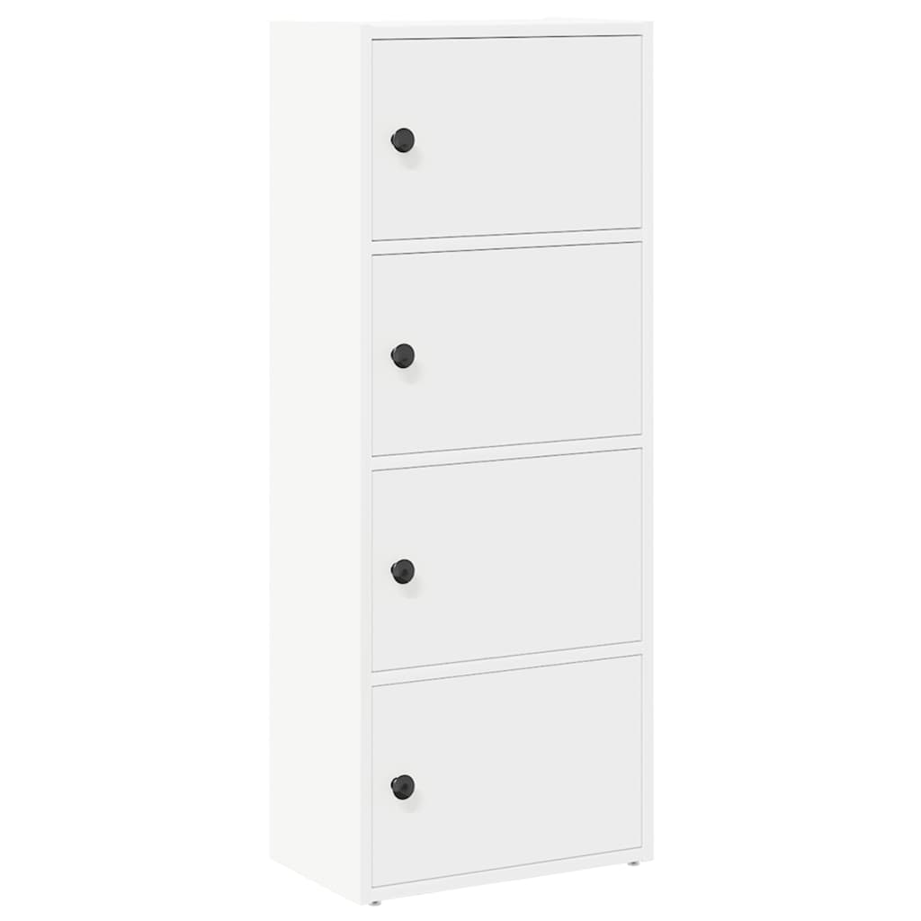 Boekenkast 40x24x102 cm bewerkt hout wit is nu te koop bij PeponiXL, paradijselijk wonen!
