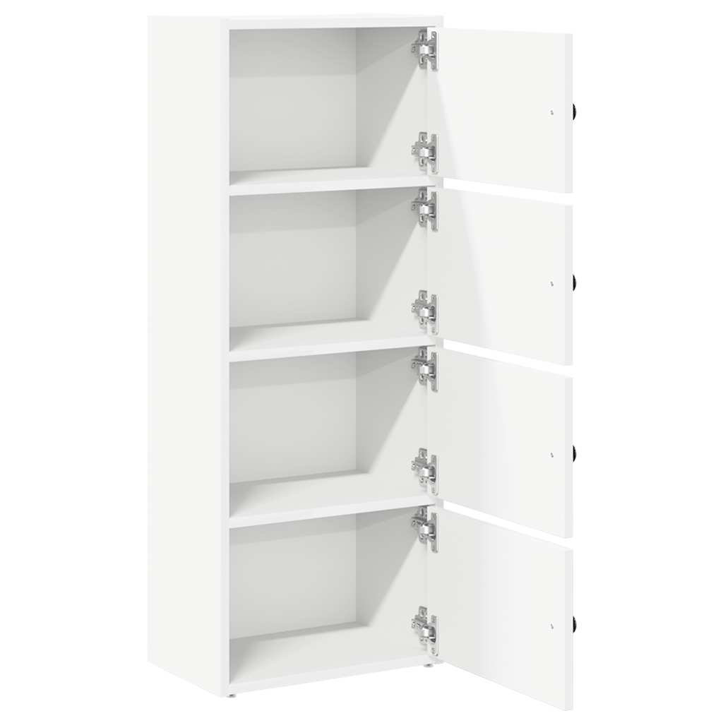 Boekenkast 40x24x102 cm bewerkt hout wit is nu te koop bij PeponiXL, paradijselijk wonen!