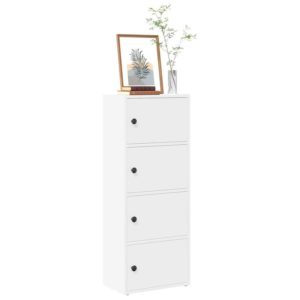 Boekenkast 40x24x102 cm bewerkt hout wit is nu te koop bij PeponiXL, paradijselijk wonen!