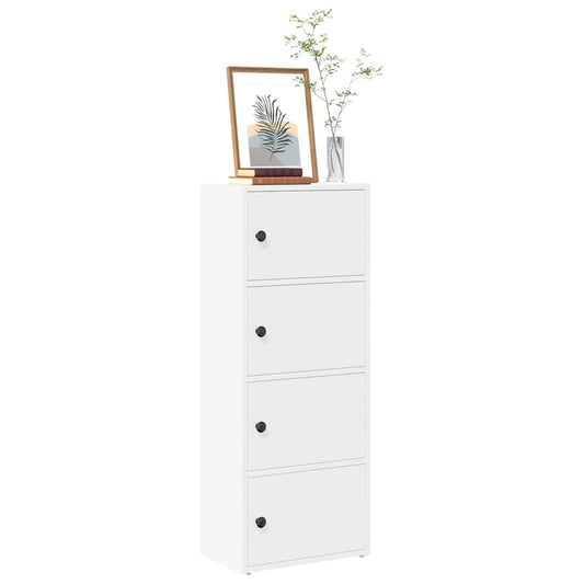 Boekenkast 40x24x102 cm bewerkt hout wit is nu te koop bij PeponiXL, paradijselijk wonen!