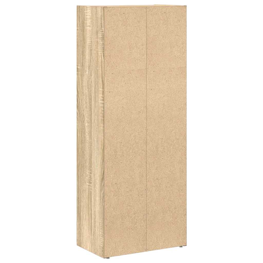 Boekenkast 40x24x102 cm bewerkt hout sonoma eikenkleurig is nu te koop bij PeponiXL, paradijselijk wonen!