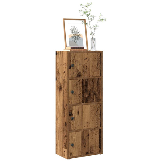 Boekenkast 40x24x102 cm bewerkt hout oud houtkleurig is nu te koop bij PeponiXL, paradijselijk wonen!