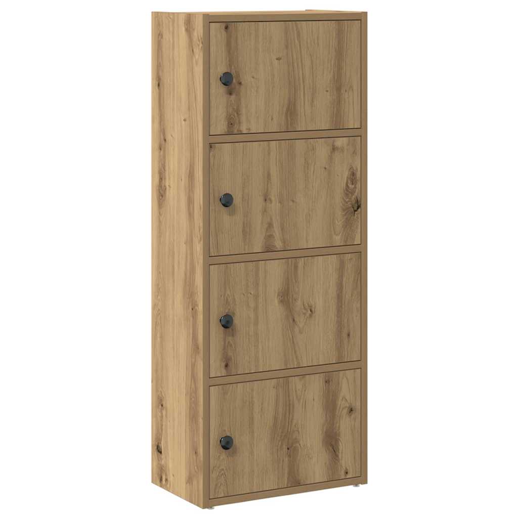 Boekenkast 40x24x102 cm bewerkt hout artisanaal eikenkleurig is nu te koop bij PeponiXL, paradijselijk wonen!
