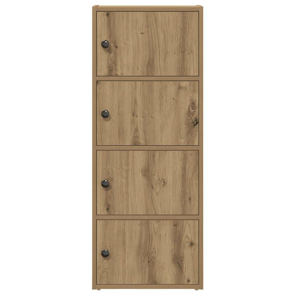 Boekenkast 40x24x102 cm bewerkt hout artisanaal eikenkleurig is nu te koop bij PeponiXL, paradijselijk wonen!