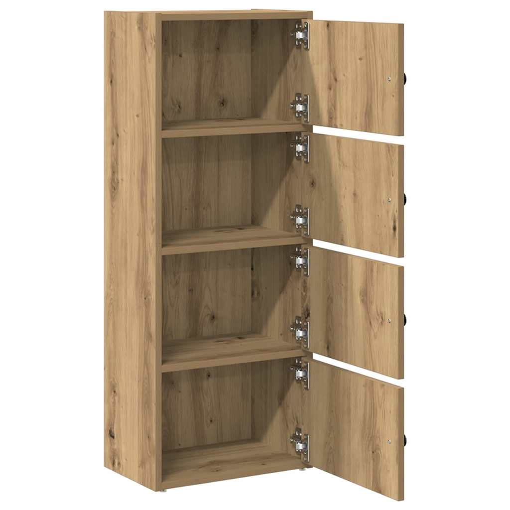 Boekenkast 40x24x102 cm bewerkt hout artisanaal eikenkleurig is nu te koop bij PeponiXL, paradijselijk wonen!
