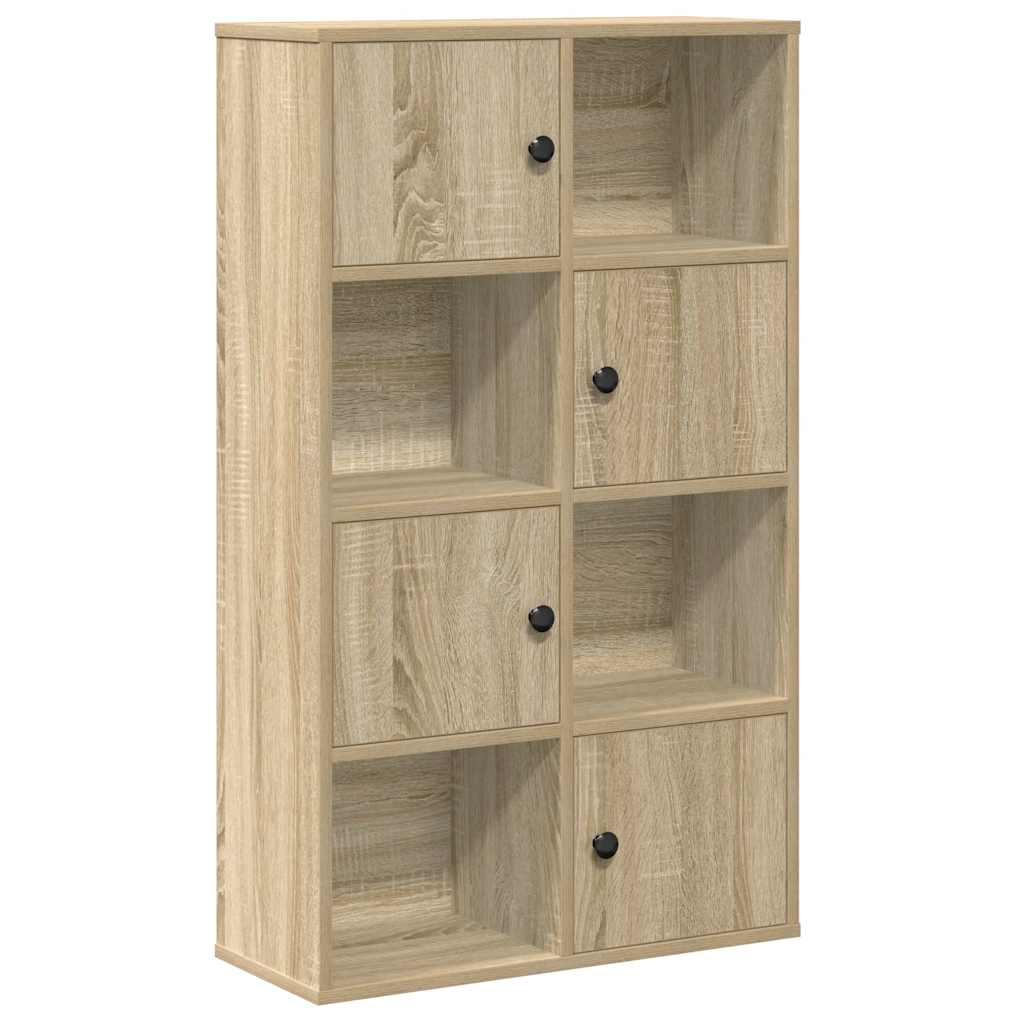 Boekenkast 60x24x101,5 cm bewerkt hout sonoma eikenkleurig is nu te koop bij PeponiXL, paradijselijk wonen!