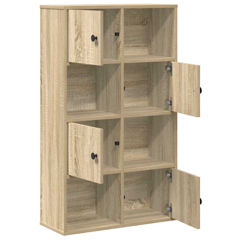 Boekenkast 60x24x101,5 cm bewerkt hout sonoma eikenkleurig is nu te koop bij PeponiXL, paradijselijk wonen!
