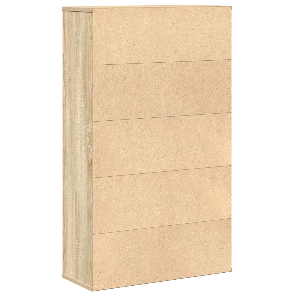 Boekenkast 60x24x101,5 cm bewerkt hout sonoma eikenkleurig is nu te koop bij PeponiXL, paradijselijk wonen!