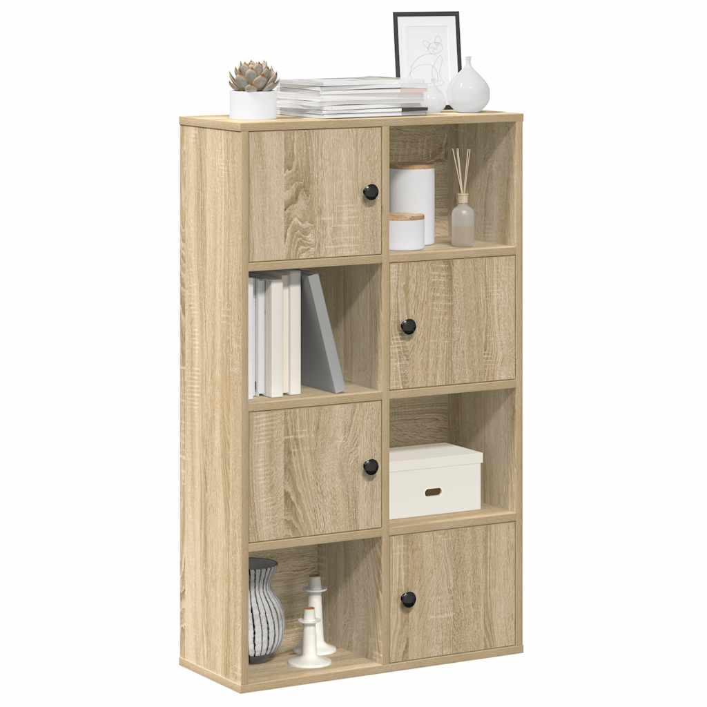Boekenkast 60x24x101,5 cm bewerkt hout sonoma eikenkleurig is nu te koop bij PeponiXL, paradijselijk wonen!