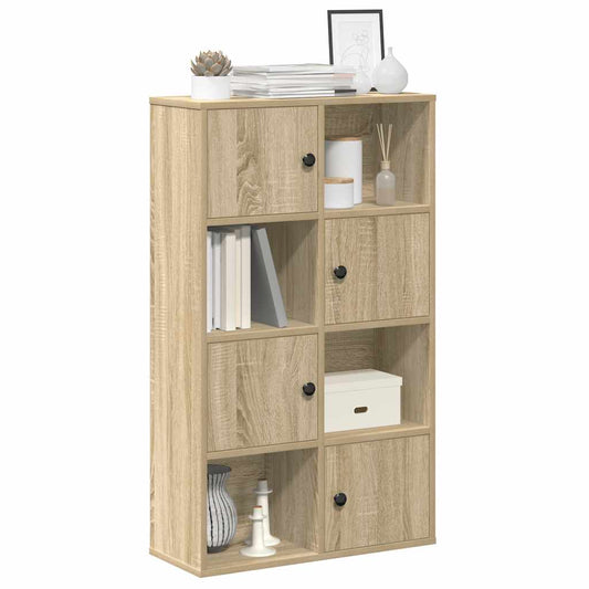 Boekenkast 60x24x101,5 cm bewerkt hout sonoma eikenkleurig is nu te koop bij PeponiXL, paradijselijk wonen!