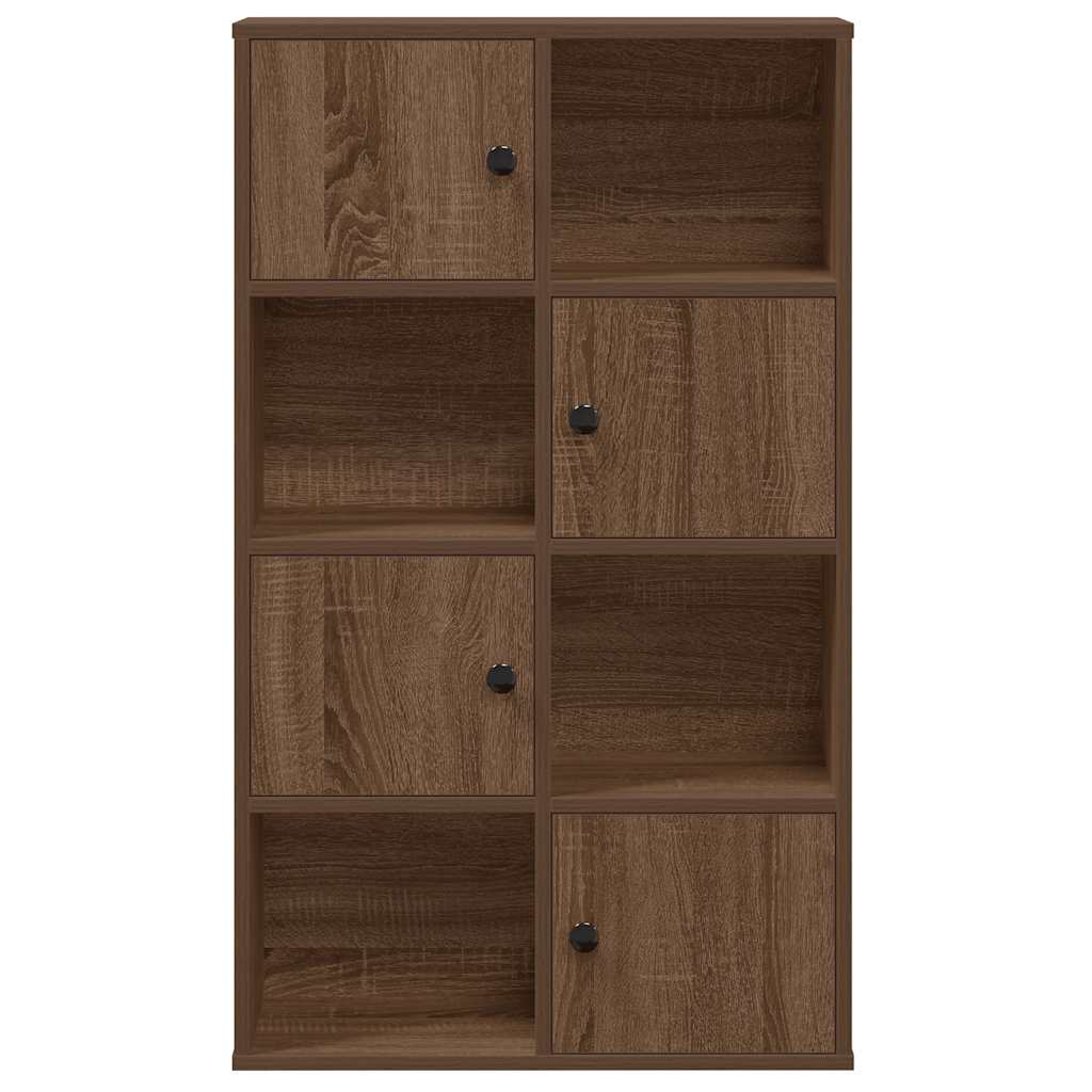 Boekenkast 60x24x101,5 cm bewerkt hout bruin eikenkleurig is nu te koop bij PeponiXL, paradijselijk wonen!