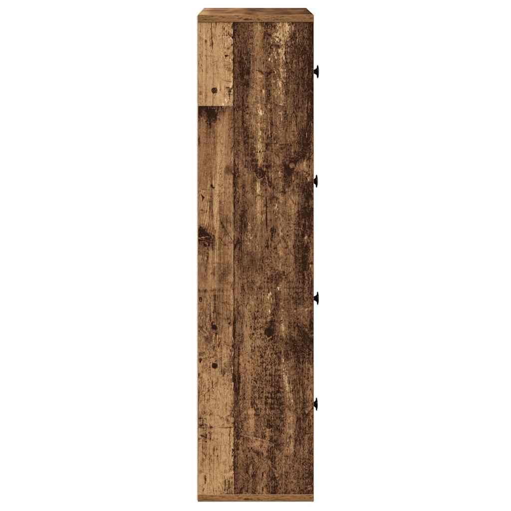 Boekenkast 60x24x101,5 cm bewerkt hout oud houtkleurig is nu te koop bij PeponiXL, paradijselijk wonen!