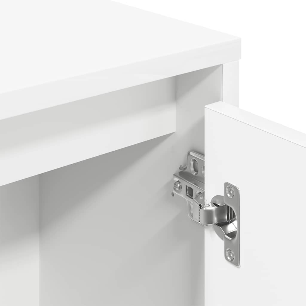 Boekenkast 89x24x101,5 cm bewerkt hout wit is nu te koop bij PeponiXL, paradijselijk wonen!