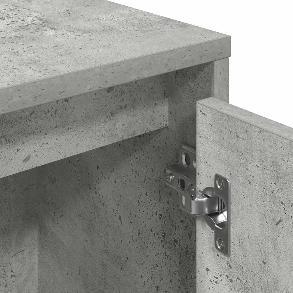 Boekenkast 89x24x101,5 cm bewerkt hout betongrijs is nu te koop bij PeponiXL, paradijselijk wonen!