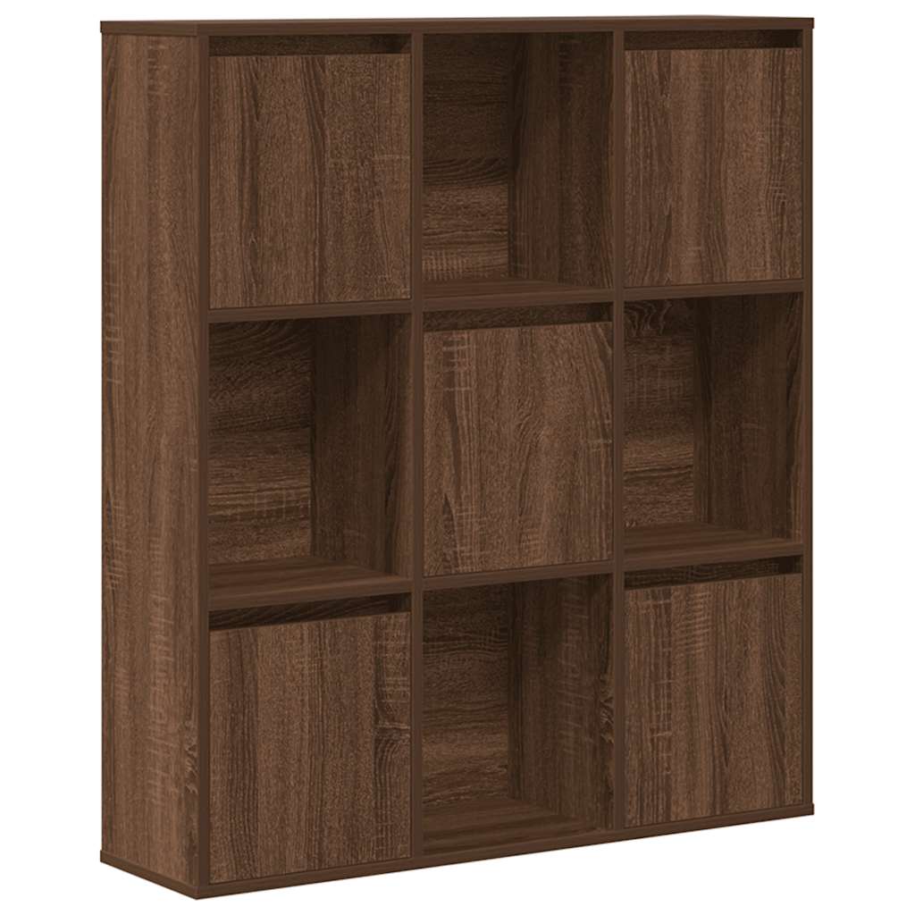 Boekenkast 89x24x101,5 cm bewerkt hout bruin eikenkleurig is nu te koop bij PeponiXL, paradijselijk wonen!