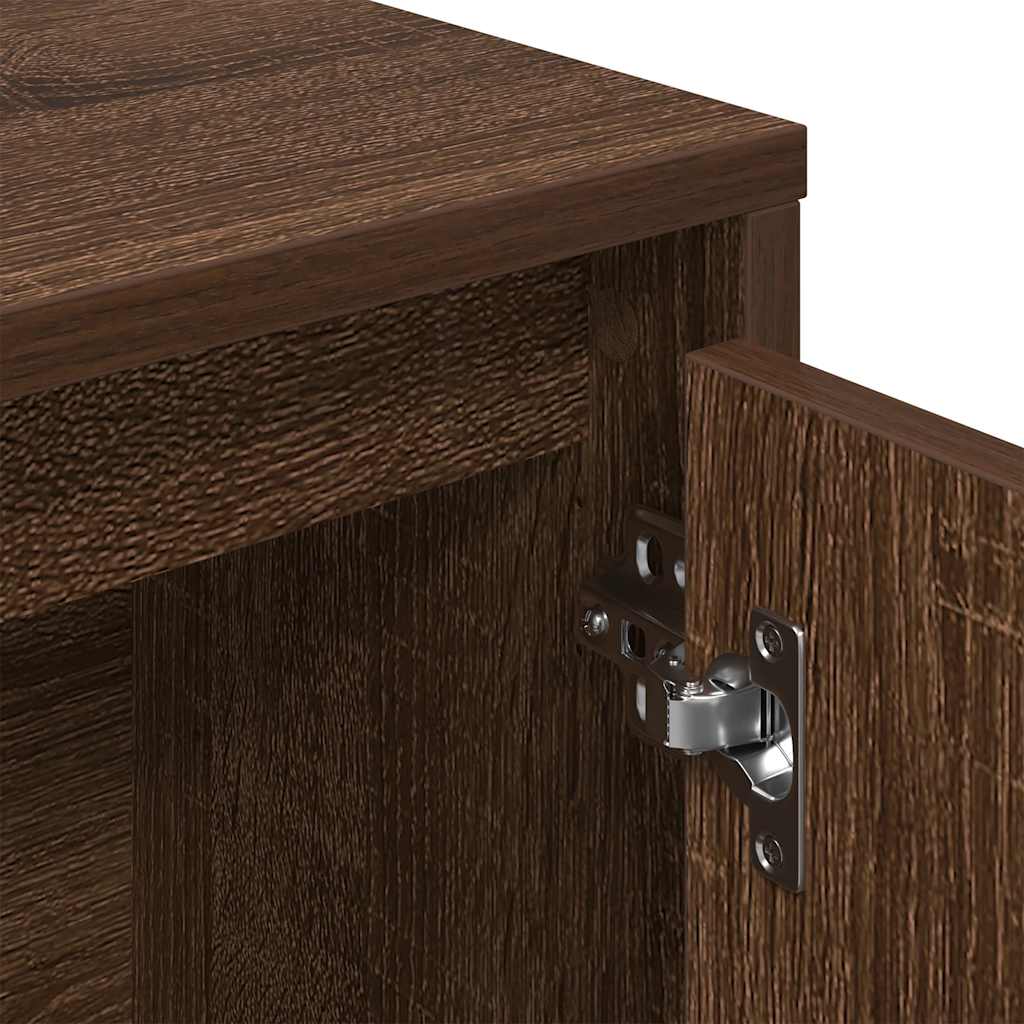 Boekenkast 89x24x101,5 cm bewerkt hout bruin eikenkleurig is nu te koop bij PeponiXL, paradijselijk wonen!