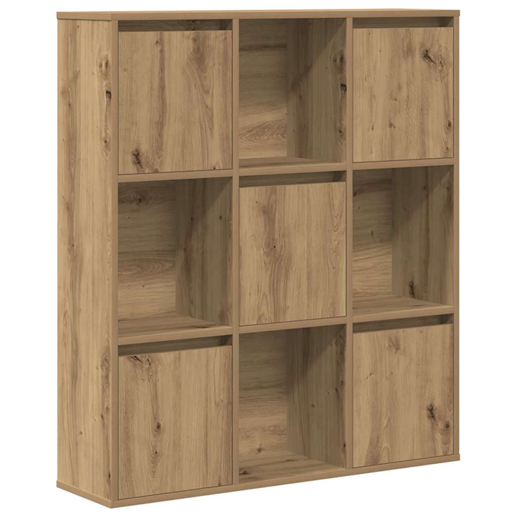 Boekenkast 89x24x101,5 cm bewerkt hout artisanaal eikenkleurig is nu te koop bij PeponiXL, paradijselijk wonen!