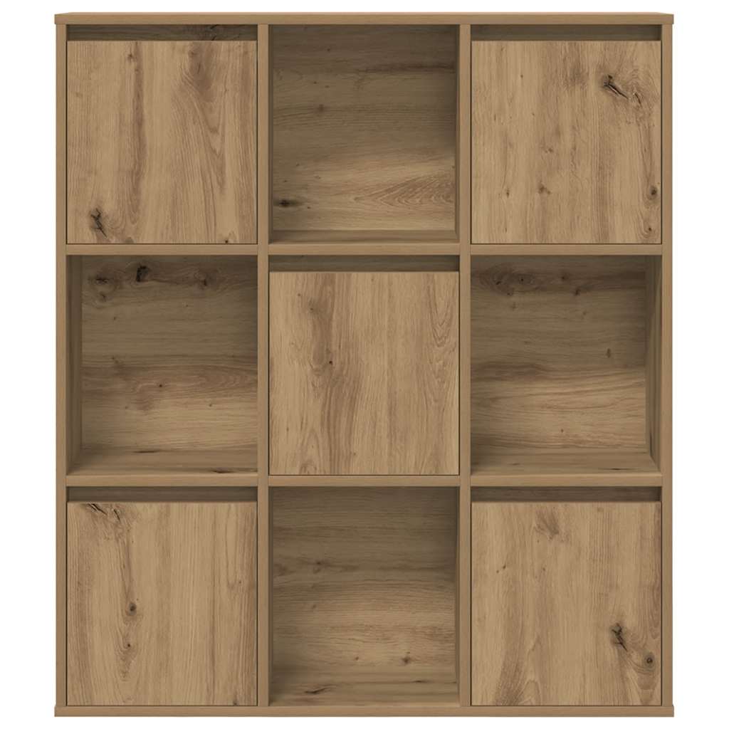 Boekenkast 89x24x101,5 cm bewerkt hout artisanaal eikenkleurig is nu te koop bij PeponiXL, paradijselijk wonen!