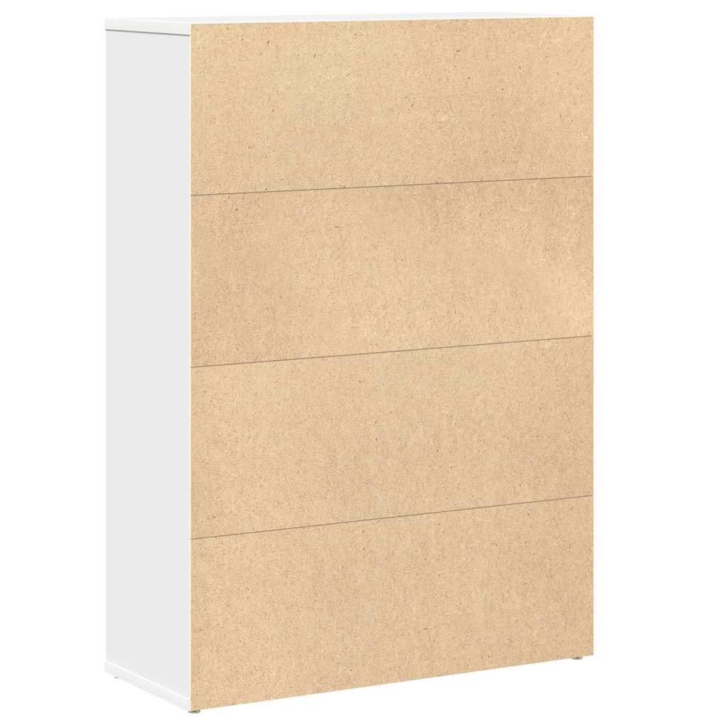 Boekenkast 60x24x85 cm bewerkt hout wit is nu te koop bij PeponiXL, paradijselijk wonen!