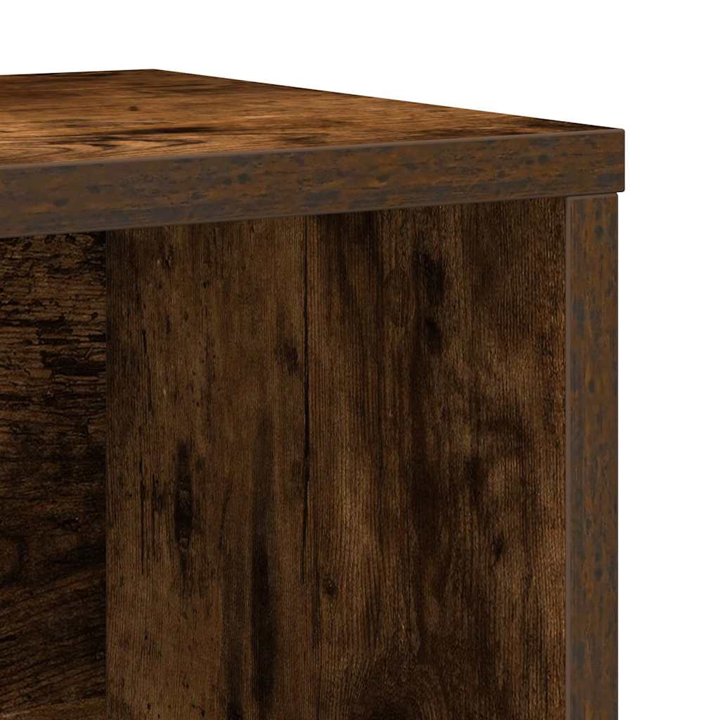 Boekenkast 60x24x85 cm bewerkt hout gerookt eikenkleurig is nu te koop bij PeponiXL, paradijselijk wonen!