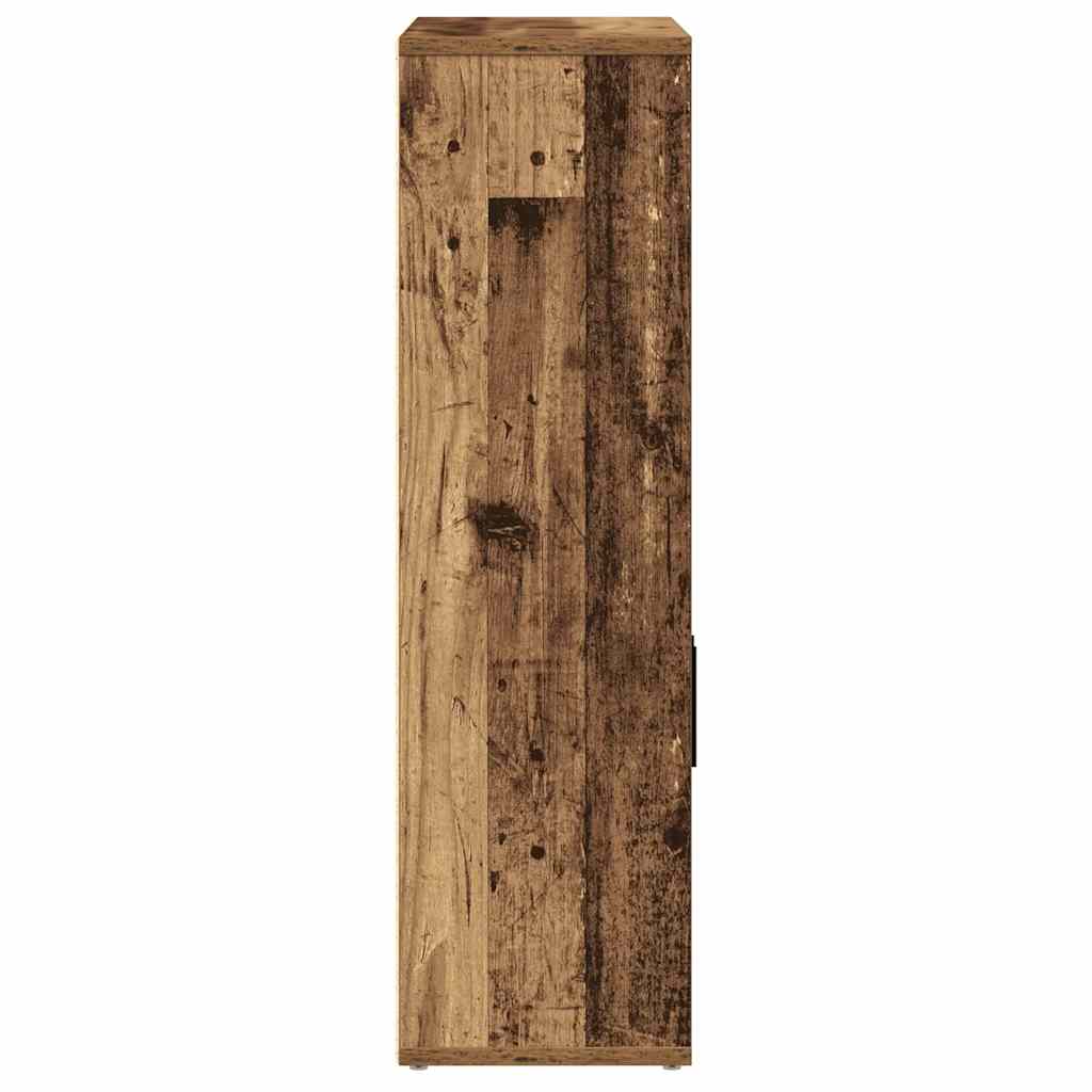 Boekenkast 60x24x85 cm bewerkt hout oud houtkleurig is nu te koop bij PeponiXL, paradijselijk wonen!