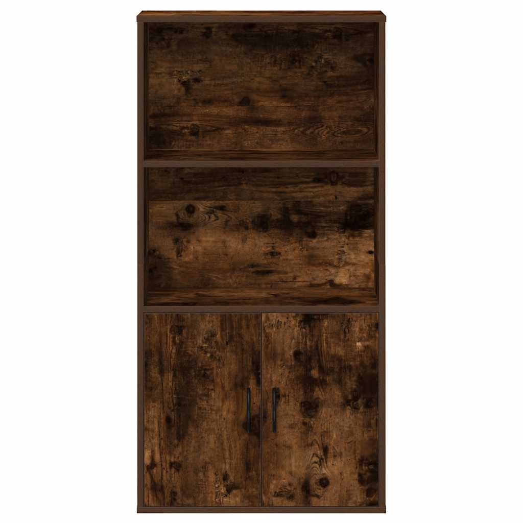 Boekenkast 60x24x120 cm bewerkt hout gerookt eikenkleurig is nu te koop bij PeponiXL, paradijselijk wonen!