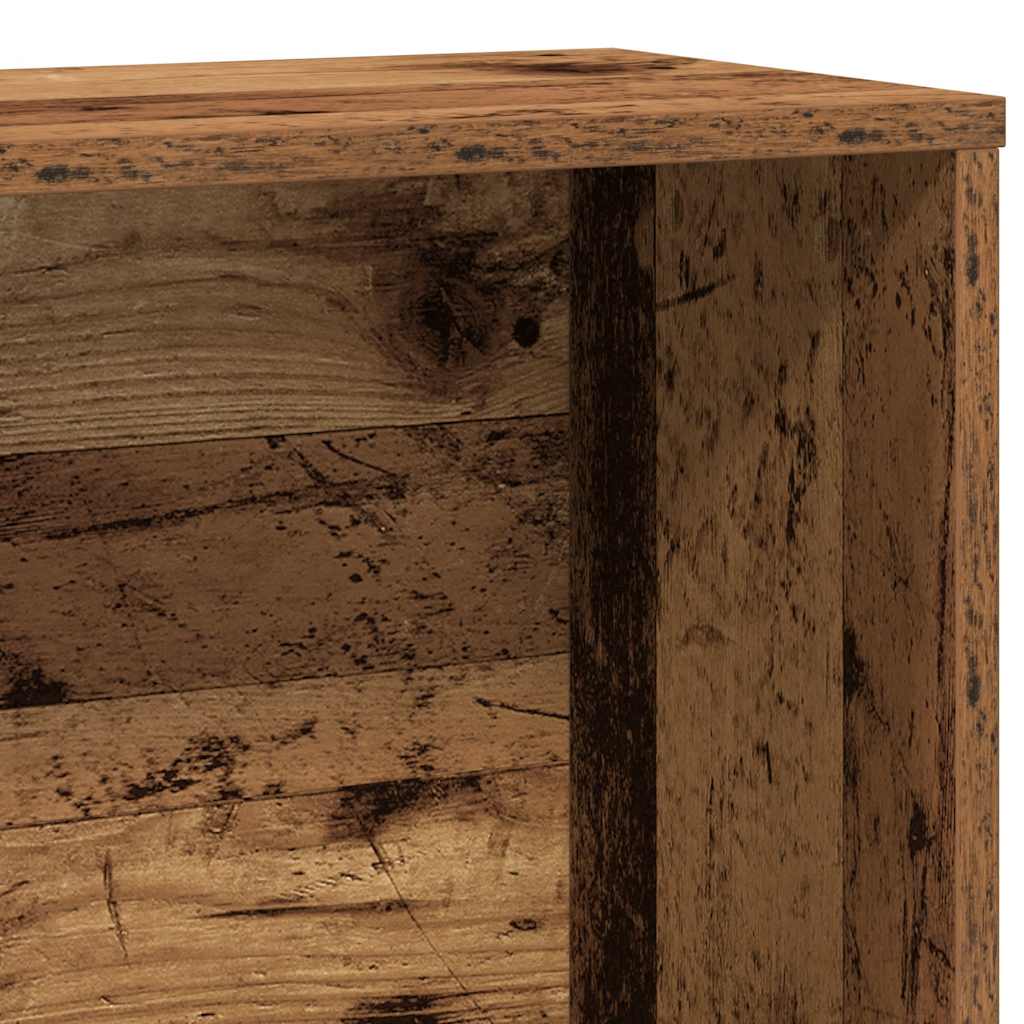 Boekenkast 60x24x120 cm bewerkt hout oud houtkleurig is nu te koop bij PeponiXL, paradijselijk wonen!