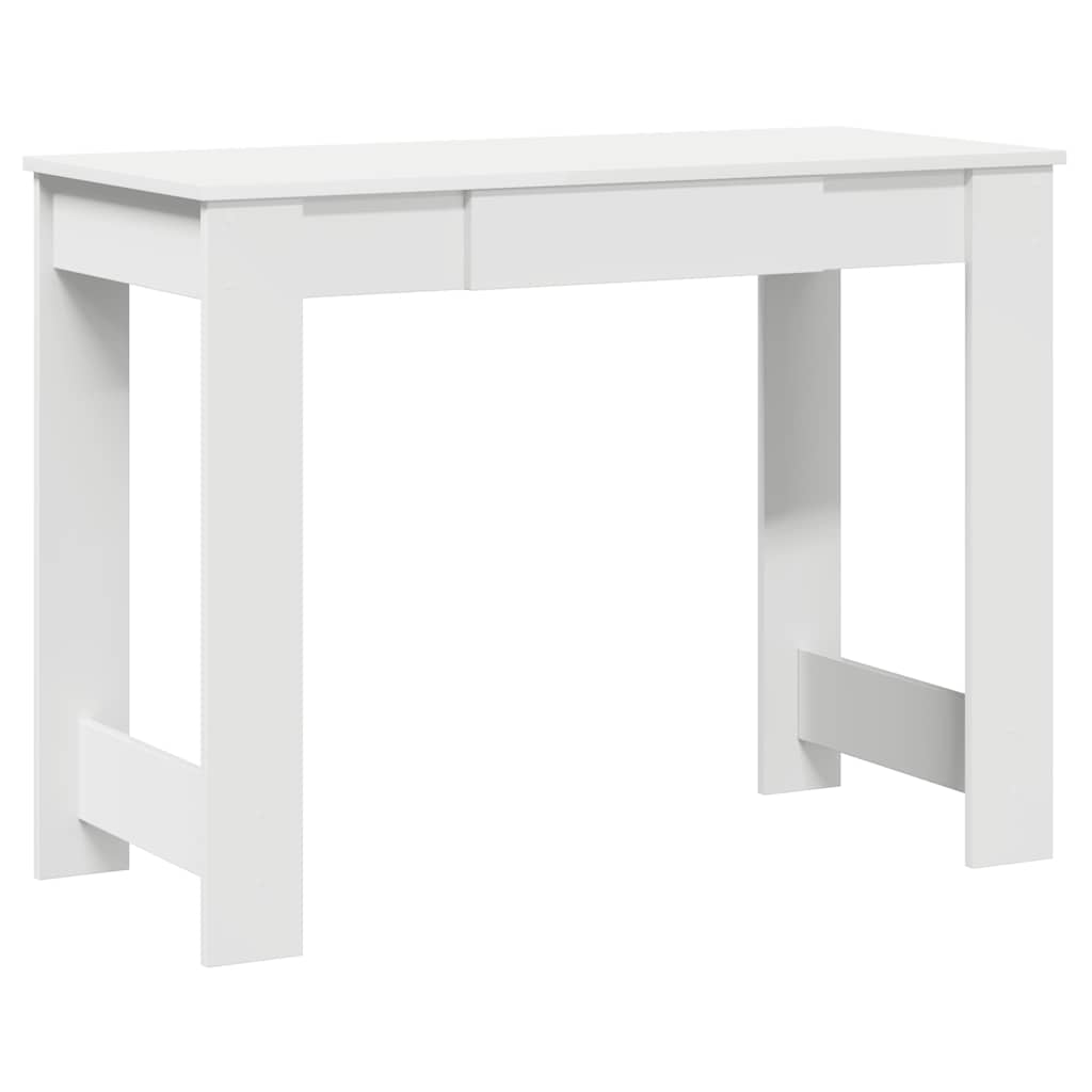 Bureau 100x45x75 cm bewerkt hout wit is nu te koop bij PeponiXL, paradijselijk wonen!