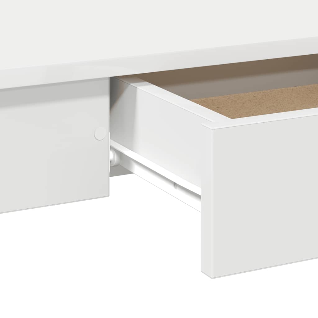 Bureau 100x45x75 cm bewerkt hout wit is nu te koop bij PeponiXL, paradijselijk wonen!