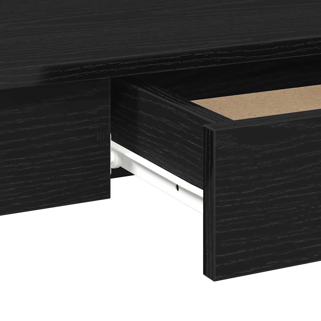 Bureau 100x45x75 cm bewerkt hout zwart is nu te koop bij PeponiXL, paradijselijk wonen!