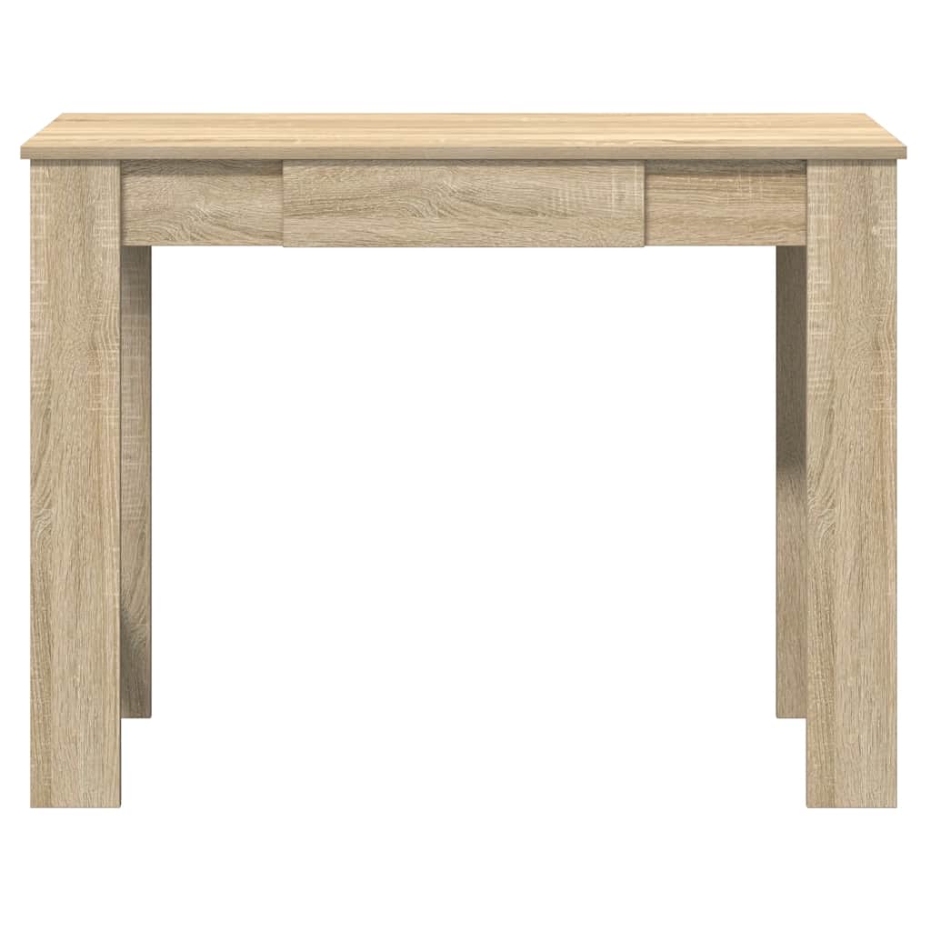 Bureau 100x45x75 cm bewerkt hout sonoma eikenkleurig is nu te koop bij PeponiXL, paradijselijk wonen!