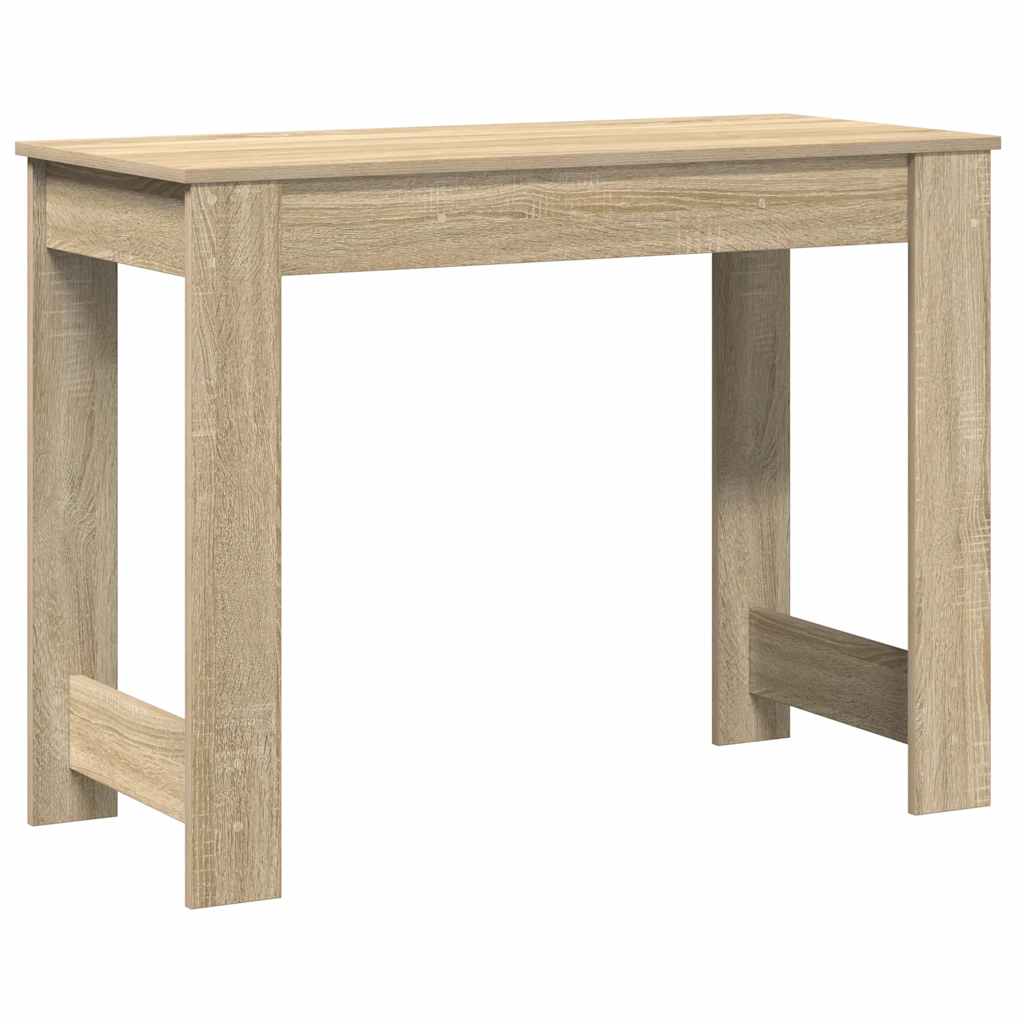 Bureau 100x45x75 cm bewerkt hout sonoma eikenkleurig is nu te koop bij PeponiXL, paradijselijk wonen!