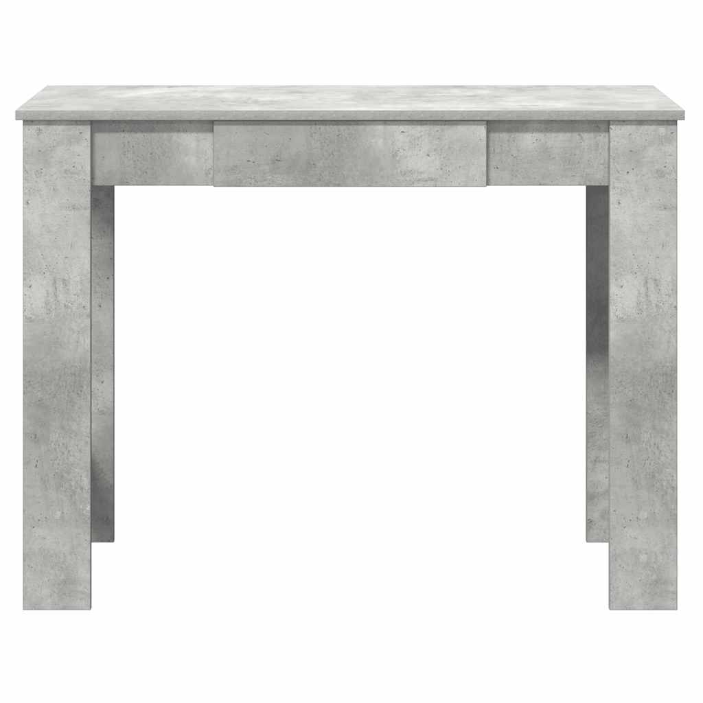 Bureau 100x45x75 cm bewerkt hout betongrijs is nu te koop bij PeponiXL, paradijselijk wonen!