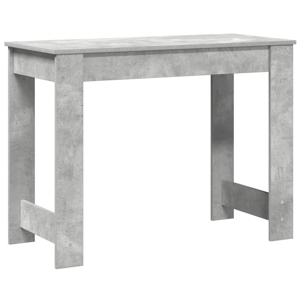 Bureau 100x45x75 cm bewerkt hout betongrijs is nu te koop bij PeponiXL, paradijselijk wonen!