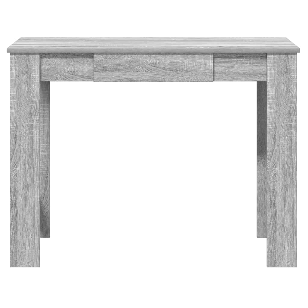 Bureau 100x45x75 cm bewerkt hout grijs sonoma eikenkleurig is nu te koop bij PeponiXL, paradijselijk wonen!