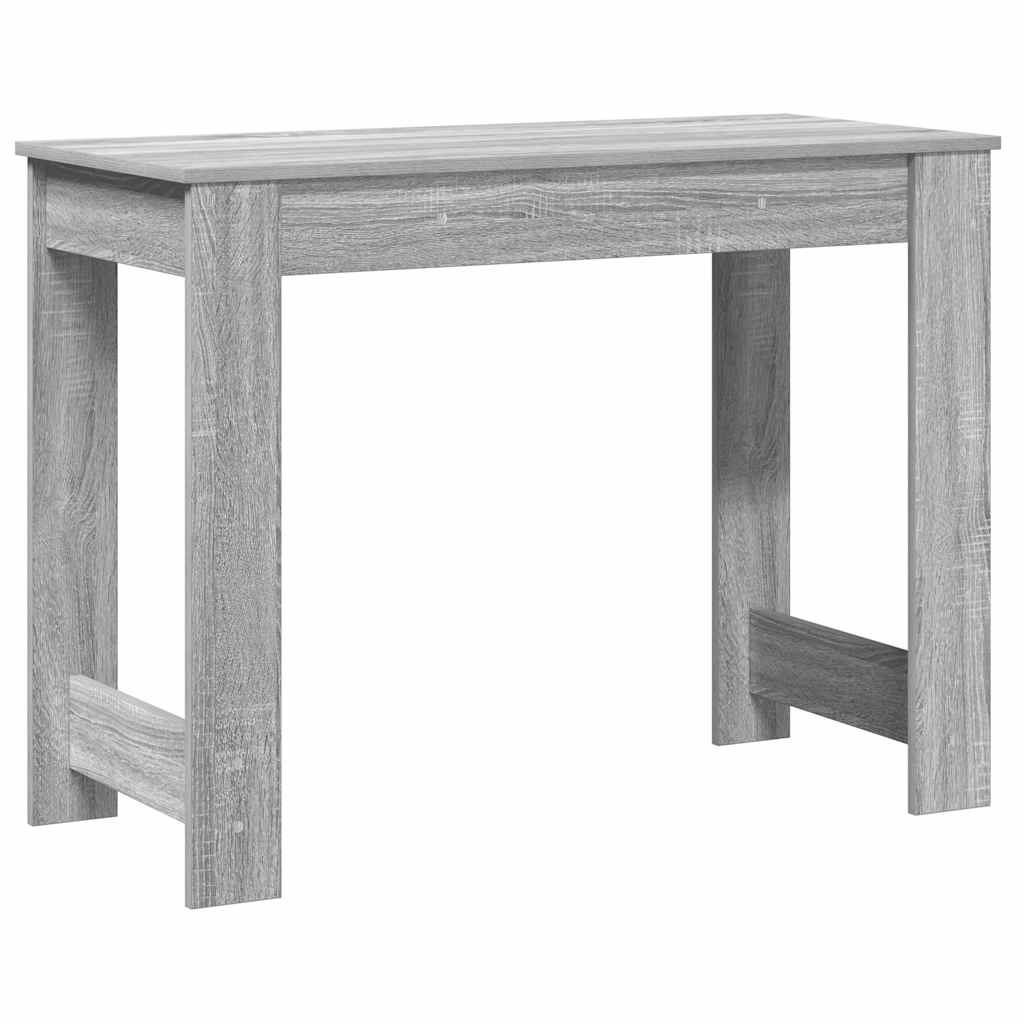 Bureau 100x45x75 cm bewerkt hout grijs sonoma eikenkleurig is nu te koop bij PeponiXL, paradijselijk wonen!