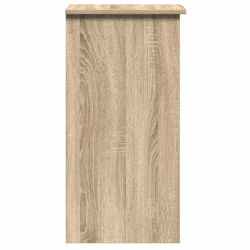 Bureau met schappen 84x40x78 cm bewerkt hout sonoma eikenkleur is nu te koop bij PeponiXL, paradijselijk wonen!