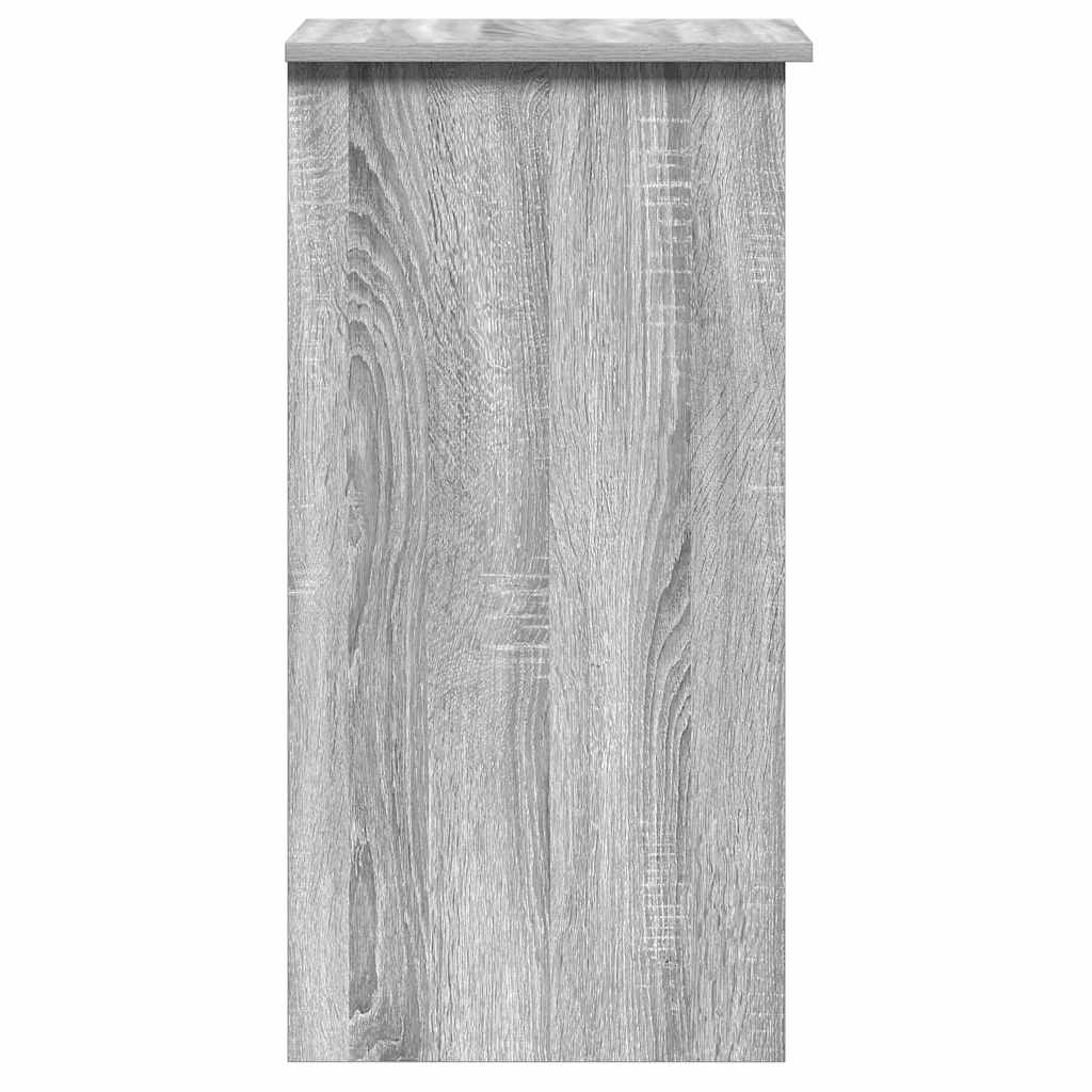 Bureau met schappen 84x40x78 cm bewerkt hout grijs sonoma is nu te koop bij PeponiXL, paradijselijk wonen!