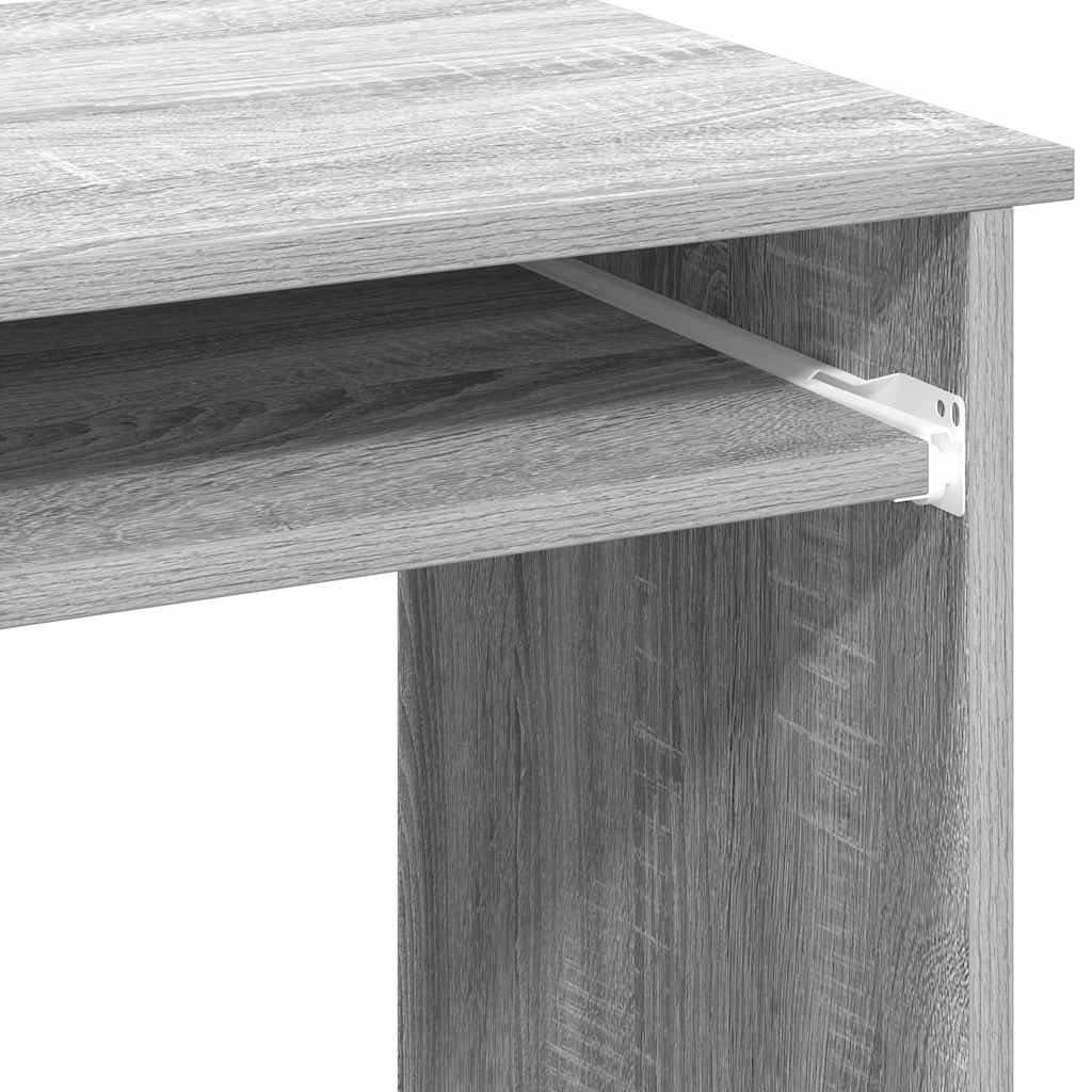 Bureau met schappen 84x40x78 cm bewerkt hout grijs sonoma is nu te koop bij PeponiXL, paradijselijk wonen!