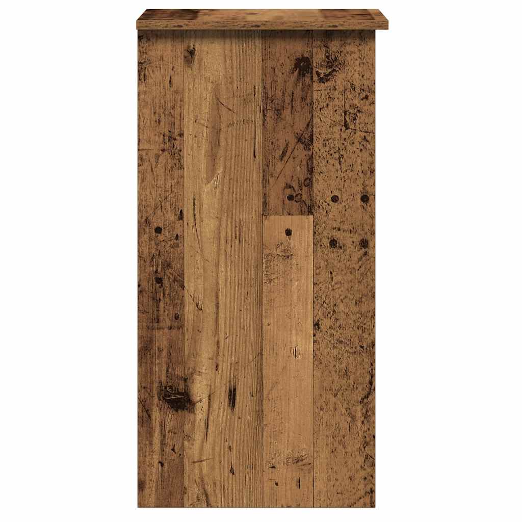 Bureau met schappen 84x40x78 cm bewerkt hout oud houtkleurig is nu te koop bij PeponiXL, paradijselijk wonen!