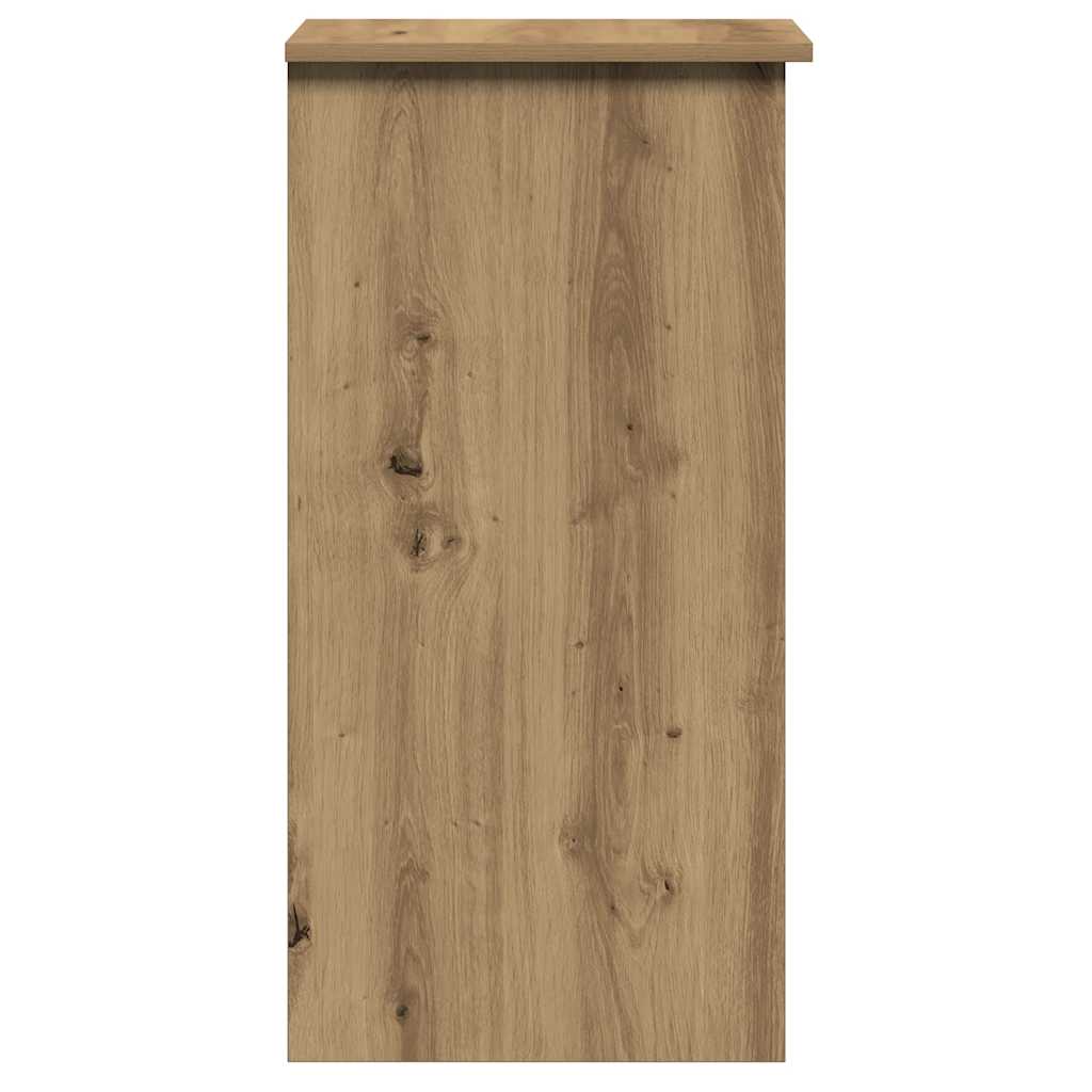 Bureau met schappen 84x40x78 cm bewerkt hout artisanaal eiken is nu te koop bij PeponiXL, paradijselijk wonen!