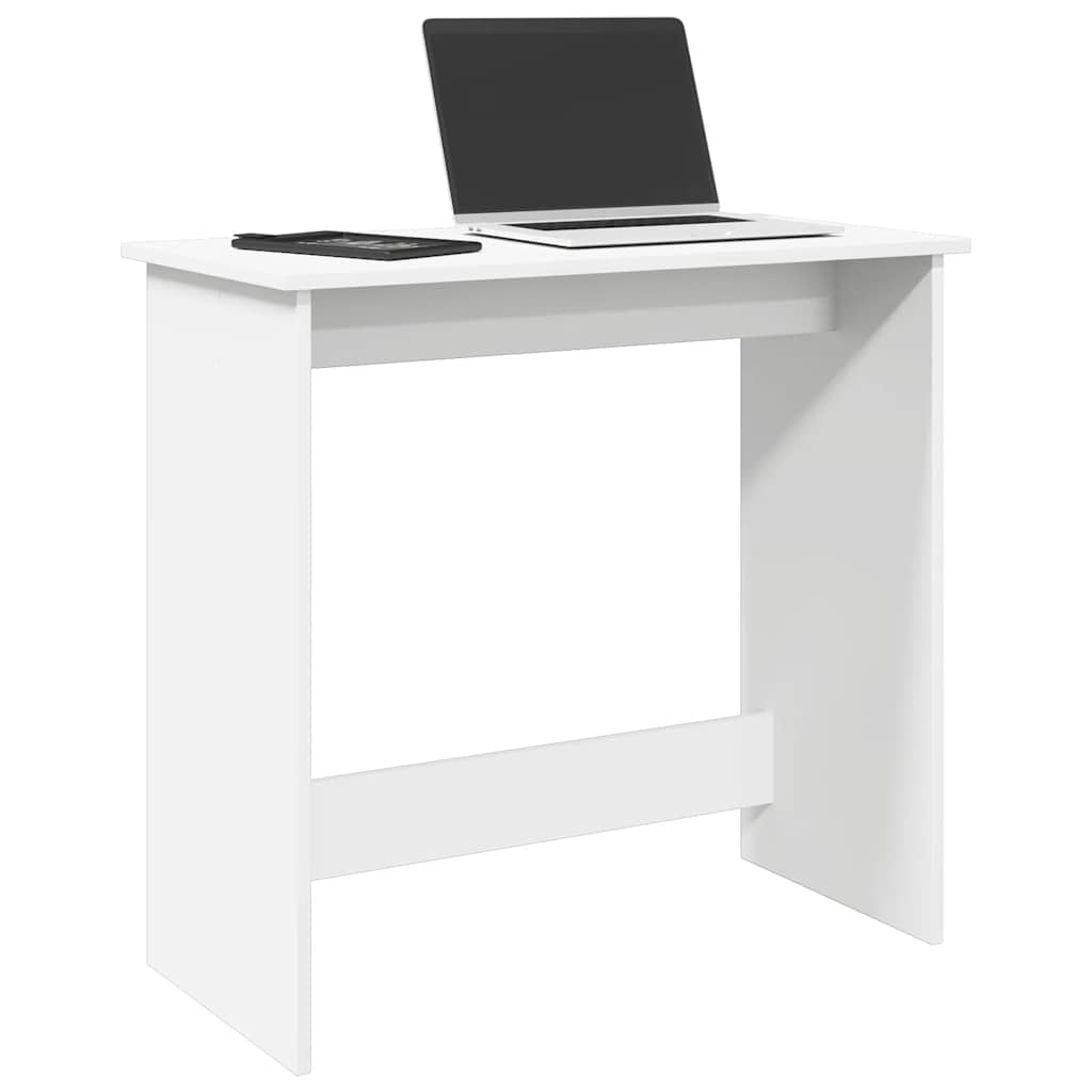 Bureau 80x40x75 cm bewerkt hout wit is nu te koop bij PeponiXL, paradijselijk wonen!