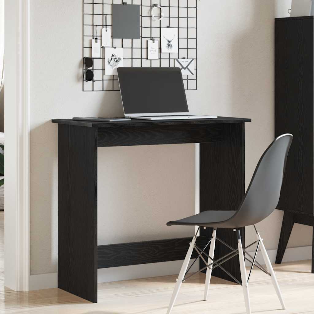 Bureau 80x40x75 cm bewerkt hout zwart is nu te koop bij PeponiXL, paradijselijk wonen!