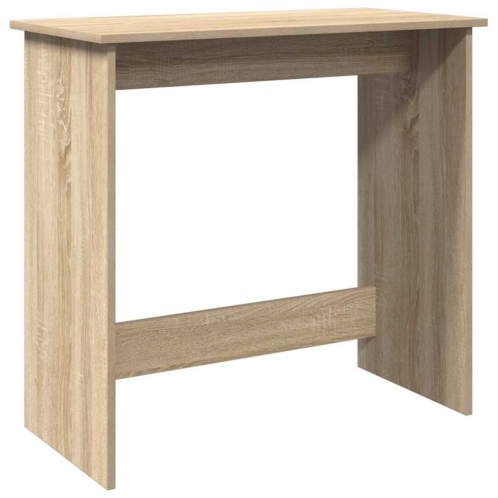 Bureau 80x40x75 cm bewerkt hout sonoma eikenkleurig is nu te koop bij PeponiXL, paradijselijk wonen!