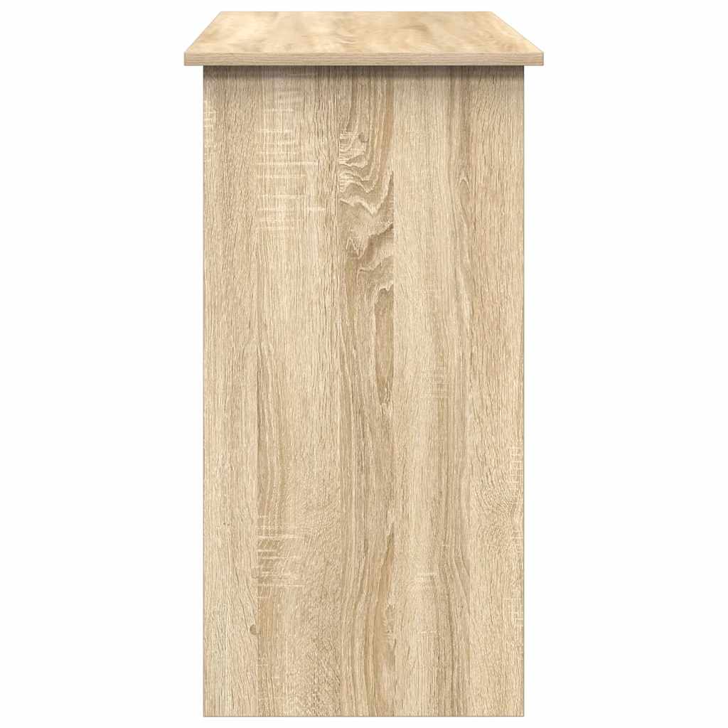 Bureau 80x40x75 cm bewerkt hout sonoma eikenkleurig is nu te koop bij PeponiXL, paradijselijk wonen!